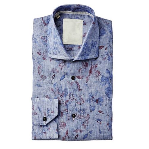 Men's Long Sleeve Print Shirt-V301